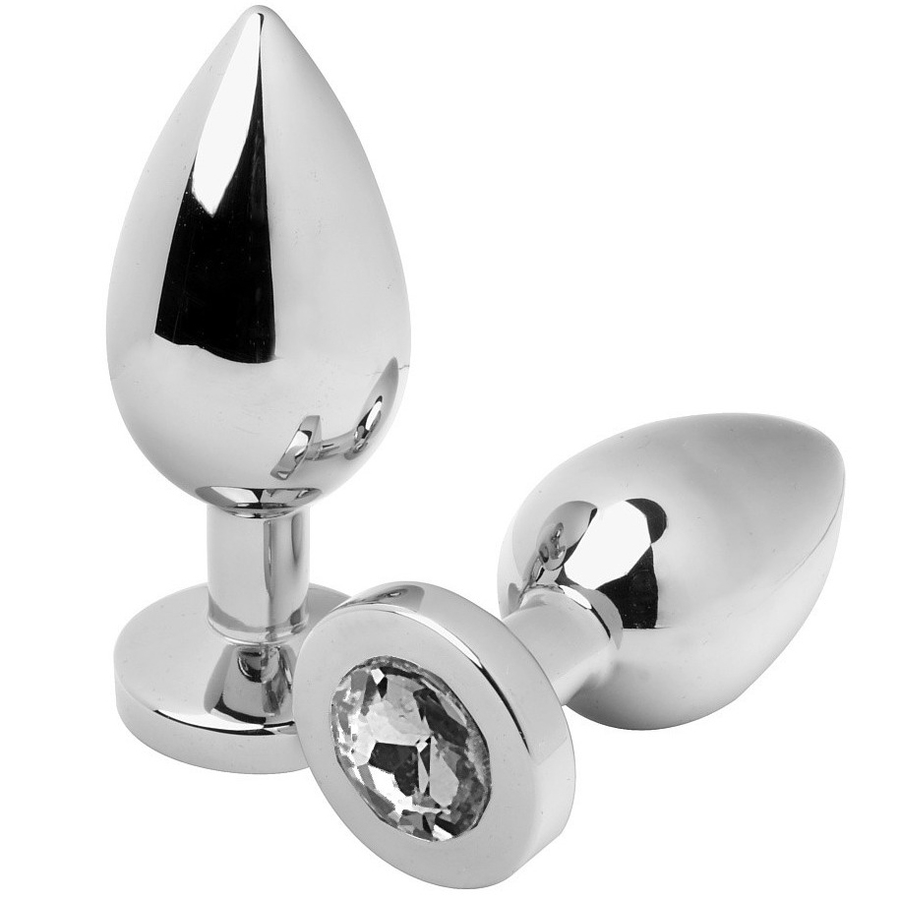 Medium Transparent Diamond Anal Plug 7.62cm