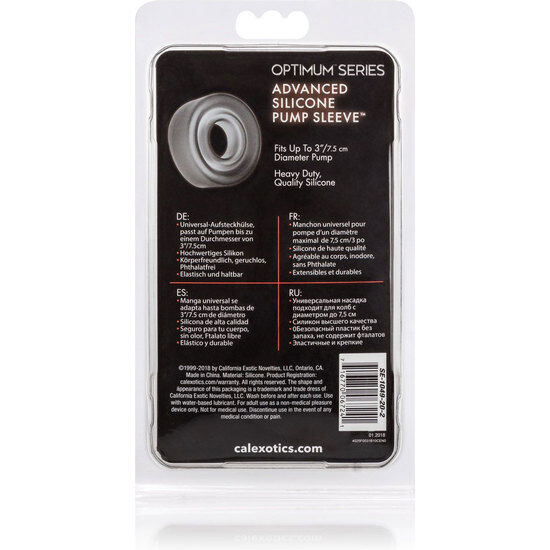 Advanced Silicone Pump Sleeve - Black