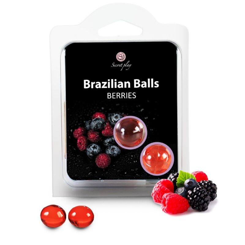 2 Brazilian Balls Sensual Berries Lubricant