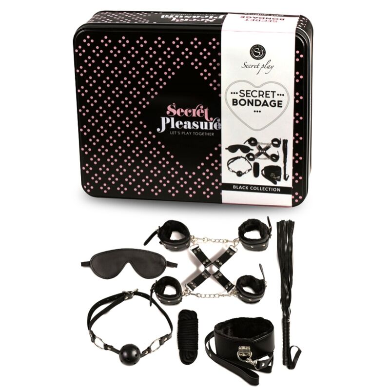 8-Piece Black BDSM Restraint Set