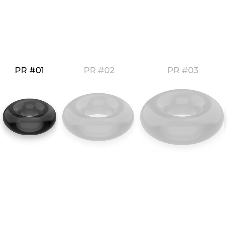 Anillo para Pene Negro Resistente y Flexible 3.5cm