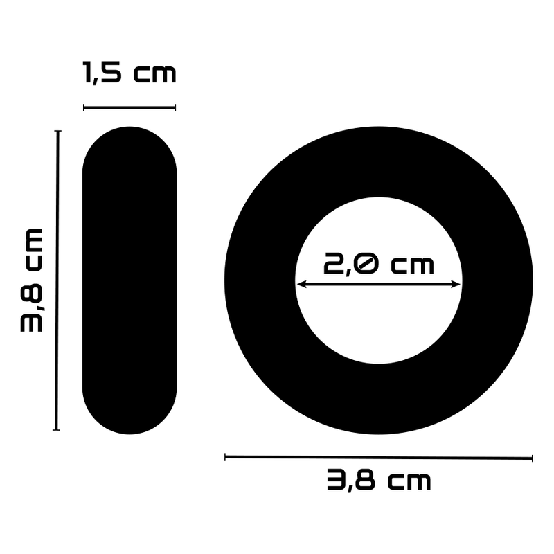 Anel Peniano PR04 Flexível e Resistente 3,8cm
