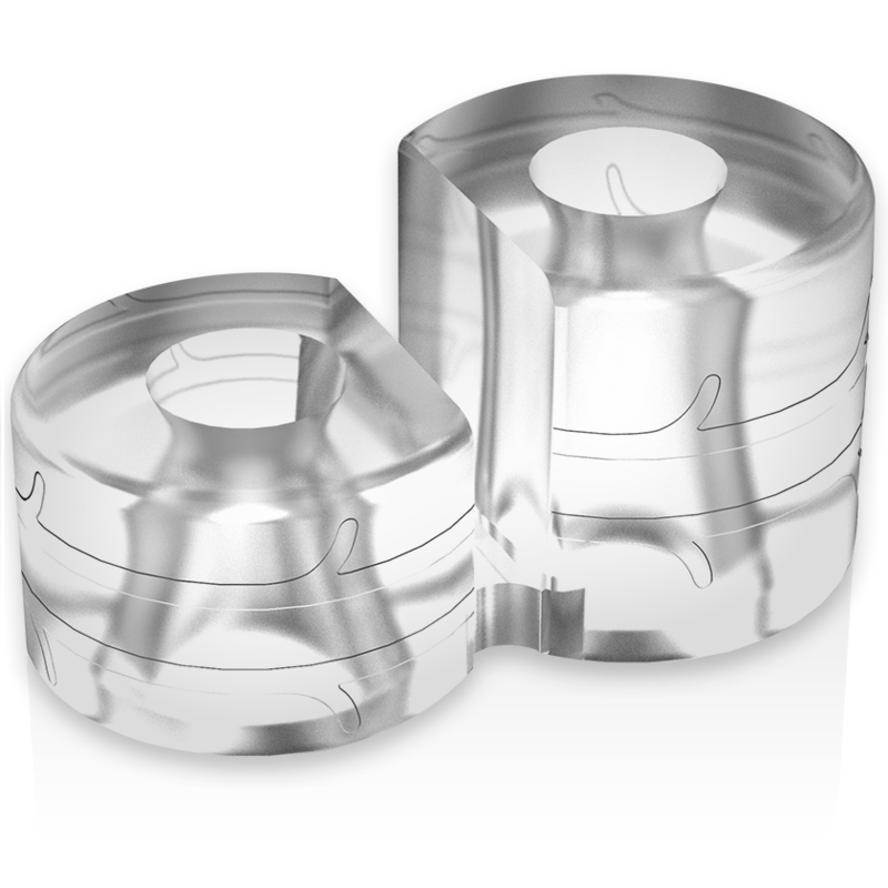 Clear PR09 Double Penis Ring