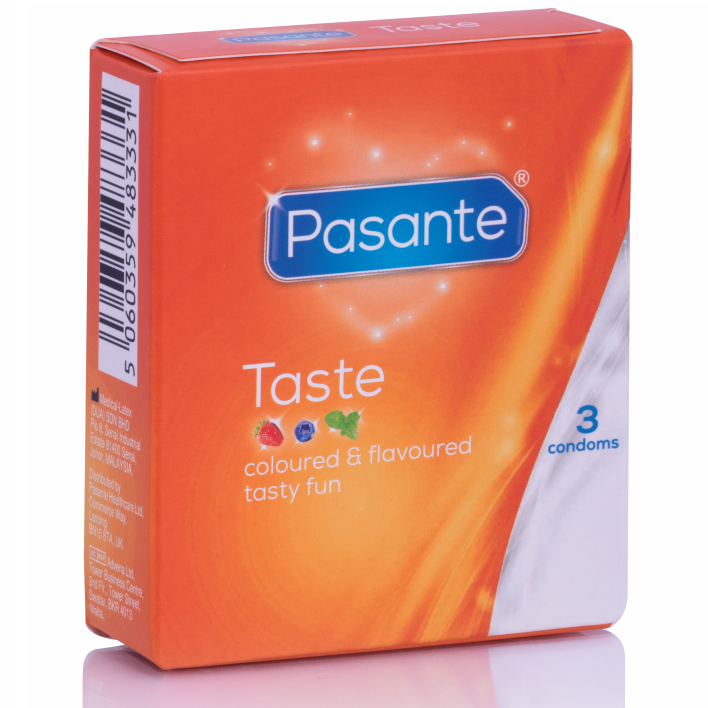 Embalagem de 3 Preservativos Aromatizados