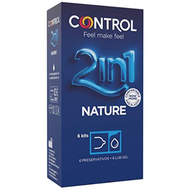 Duo Natura 2-in-1 Lube and Condoms (6pk)