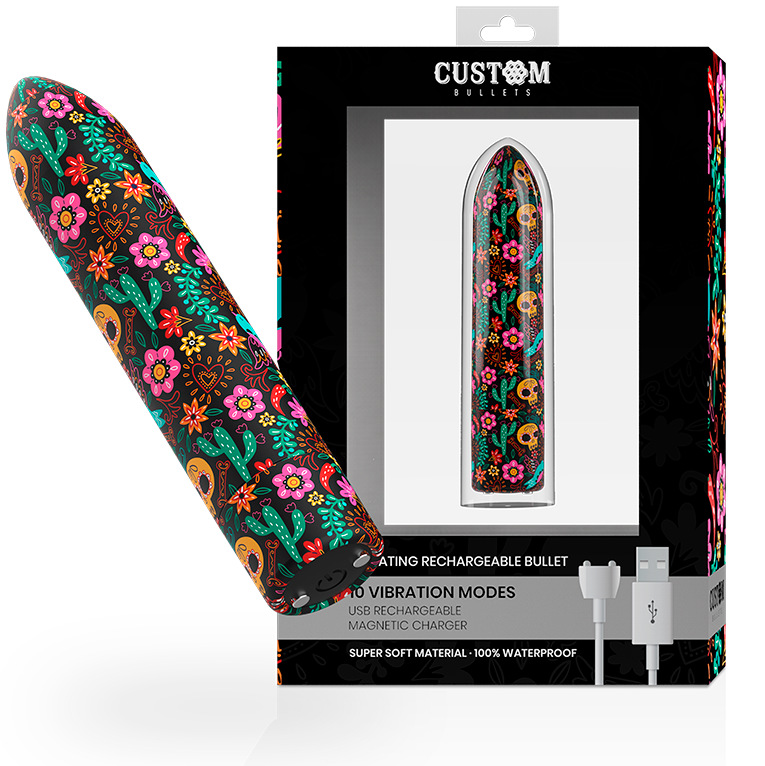 Rechargeable Magnetic Skull Bullet Vibrator