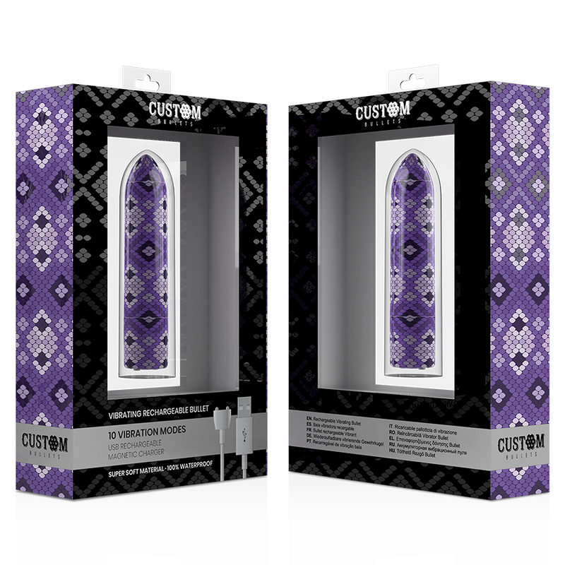 Rechargeable Purple Snake Magnetic Bullet