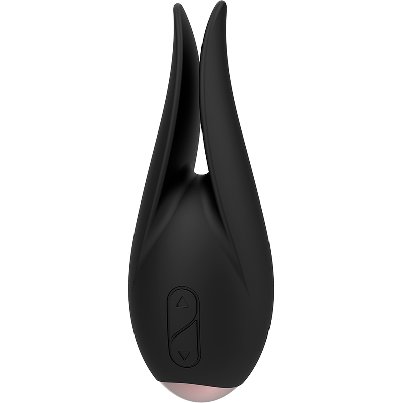 Estimulador Clitoriano de Flor Negro y Dorado