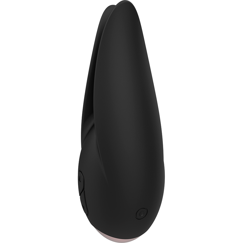 Estimulador Clitoriano de Flor Negro y Dorado