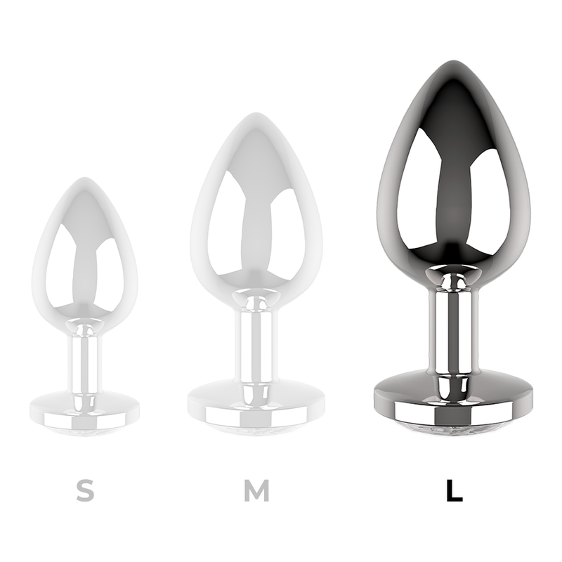 Tapón Anal Metálico Grande (Blanco, 4x9cm)