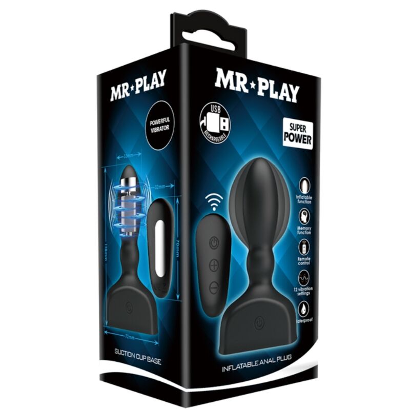 Remote Control Inflatable Anal Plug
