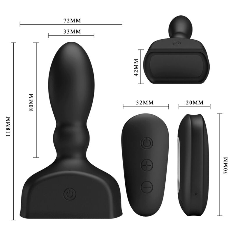 Remote Control Inflatable Anal Plug