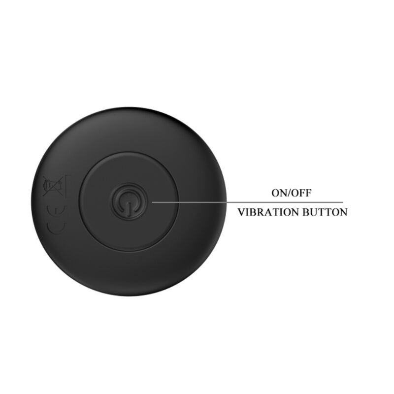 Rechargeable Black Anal Vibrator Plug