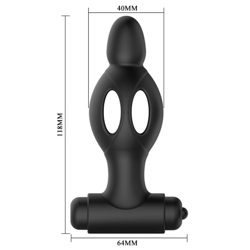 Vibrating Silicone Anal Plug