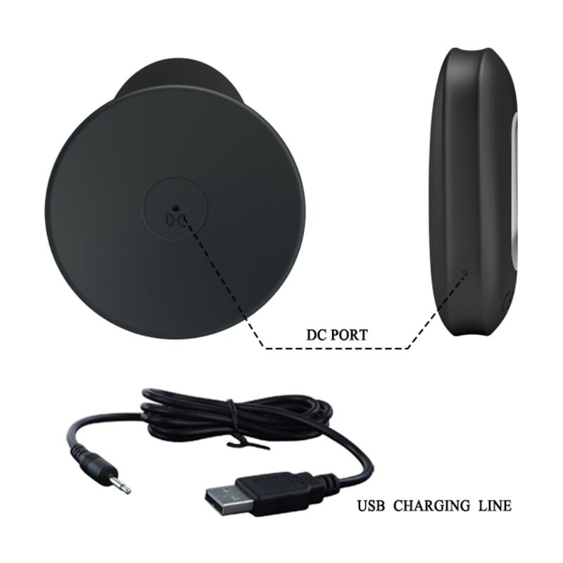 Remote Control Vibrating Anal Plug - Black