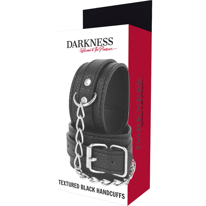 Luxurious Black Leather Handcuffs