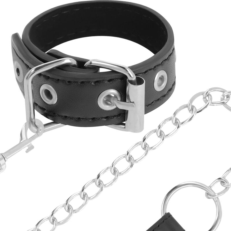 Adjustable Bondage Penis Ring With Strap