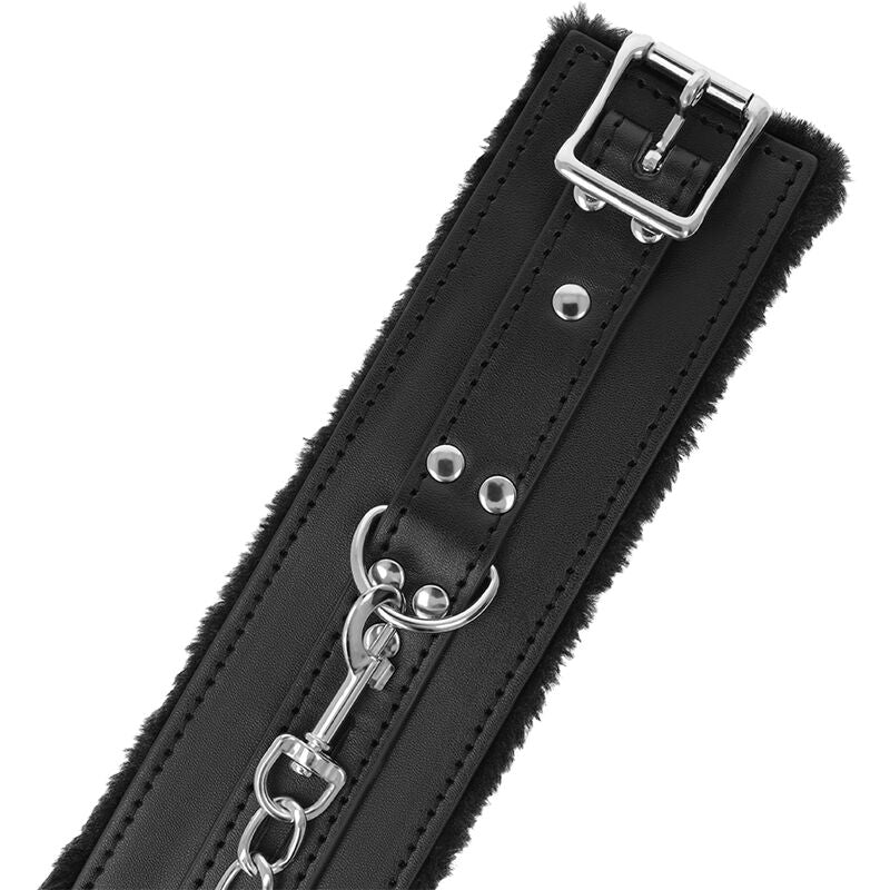Black Lined BDSM Handcuffs