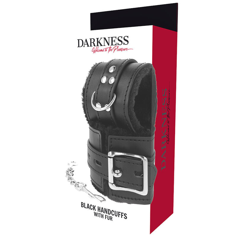 Black Lined BDSM Handcuffs