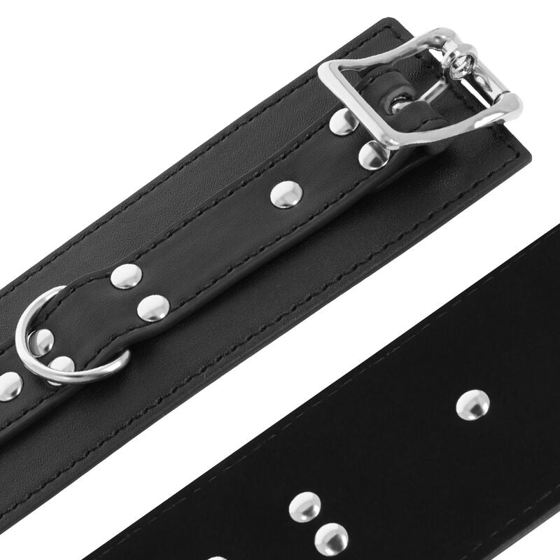Luxurious Black Leather Restraint Cuffs