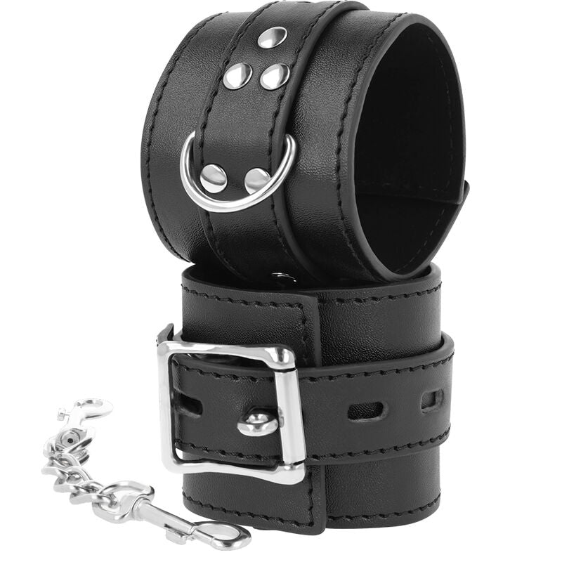 Luxurious Black Leather Restraint Cuffs
