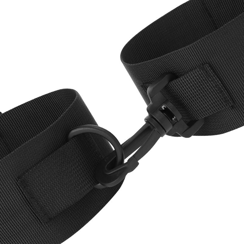 Black Nylon Bondage Ankle Restraints