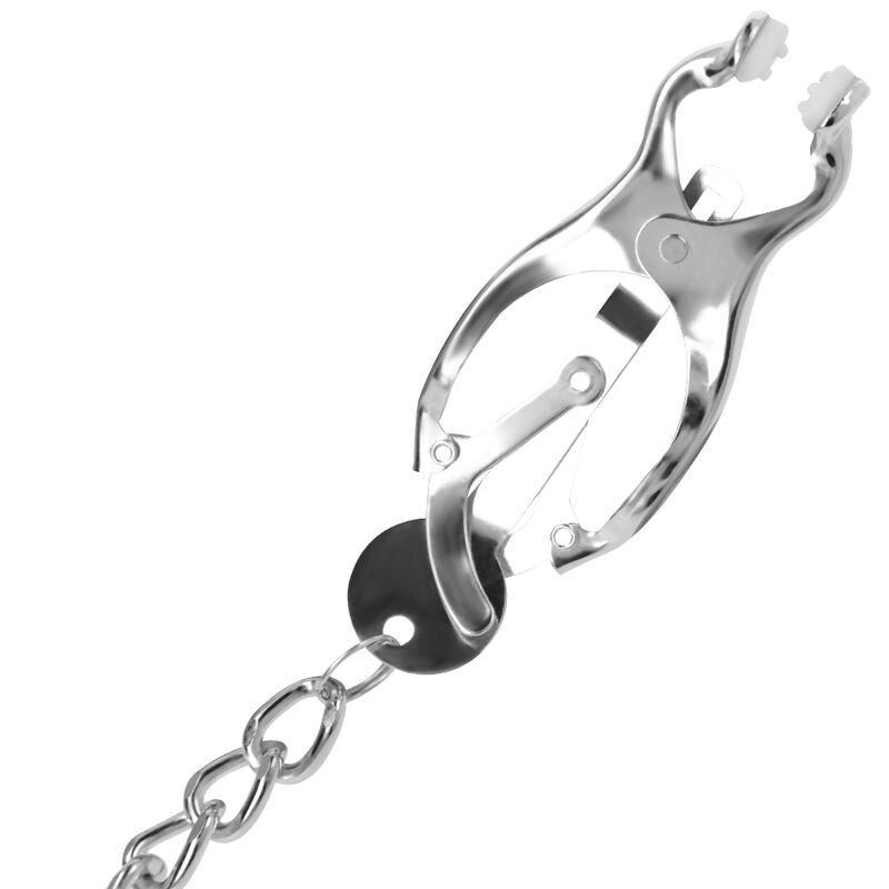 Elegant Metal Chain Nipple Clamps