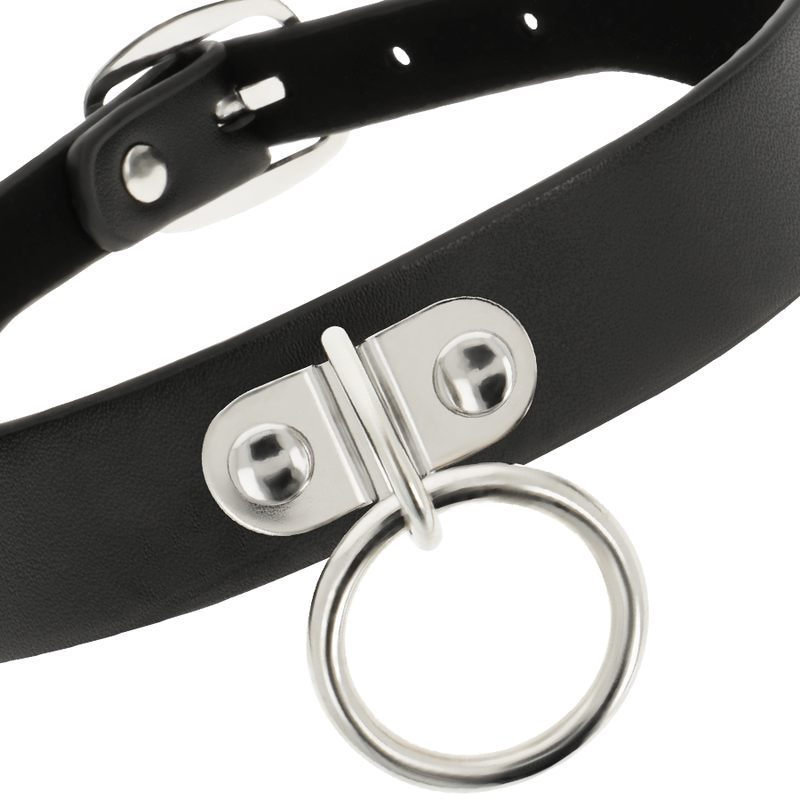 Vegan Leather Bondage Collar Necklace