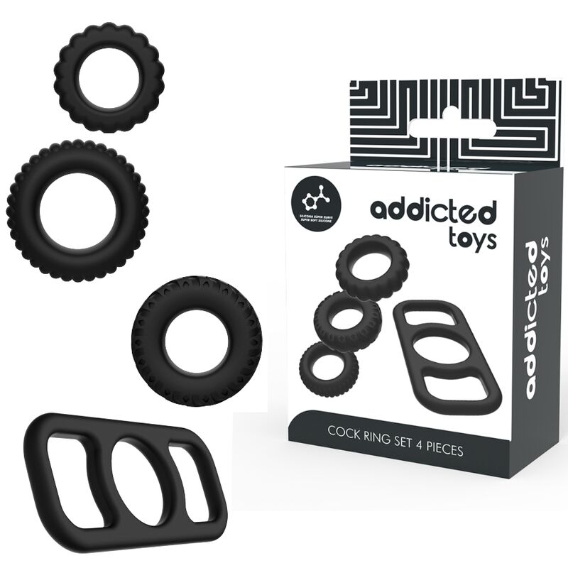 Premium 4-Piece Pleasure Ring Collection