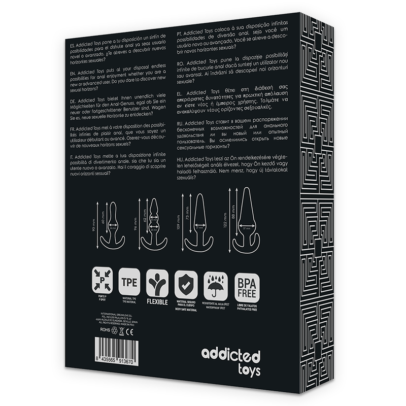 Set Premium de 4 Tapones Anales Graduados