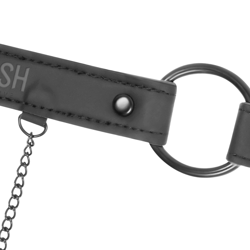 Bondage O-Ring Gag with Nipple Clamps