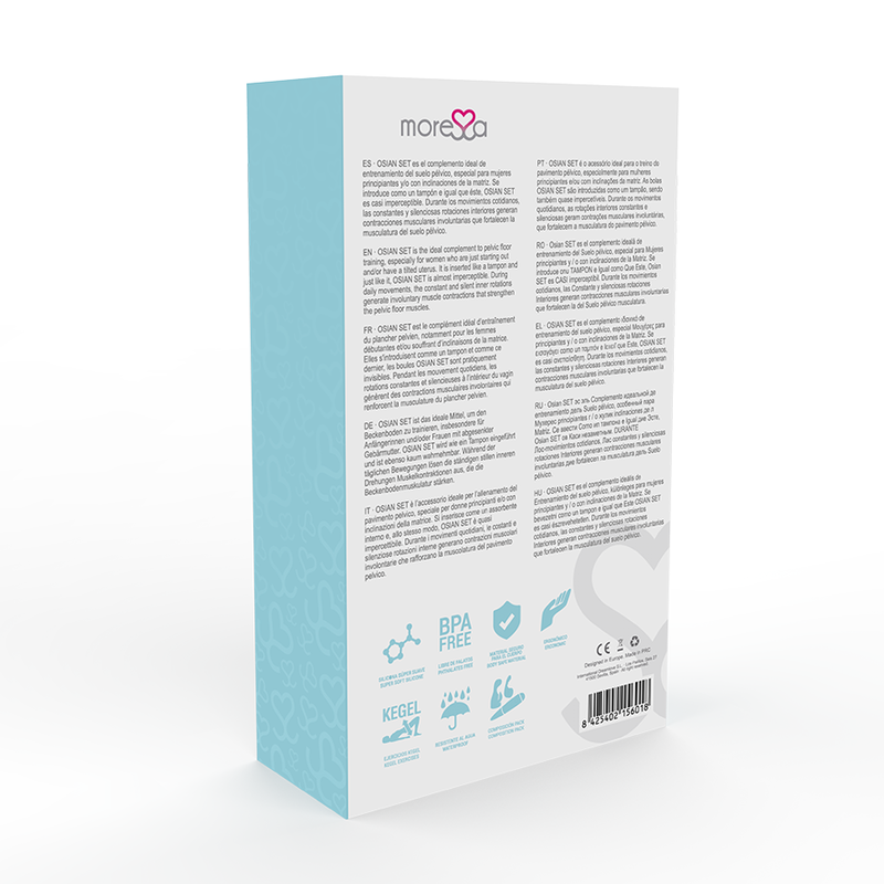 Osian Premium Turquoise Silicone Sex Toy Set