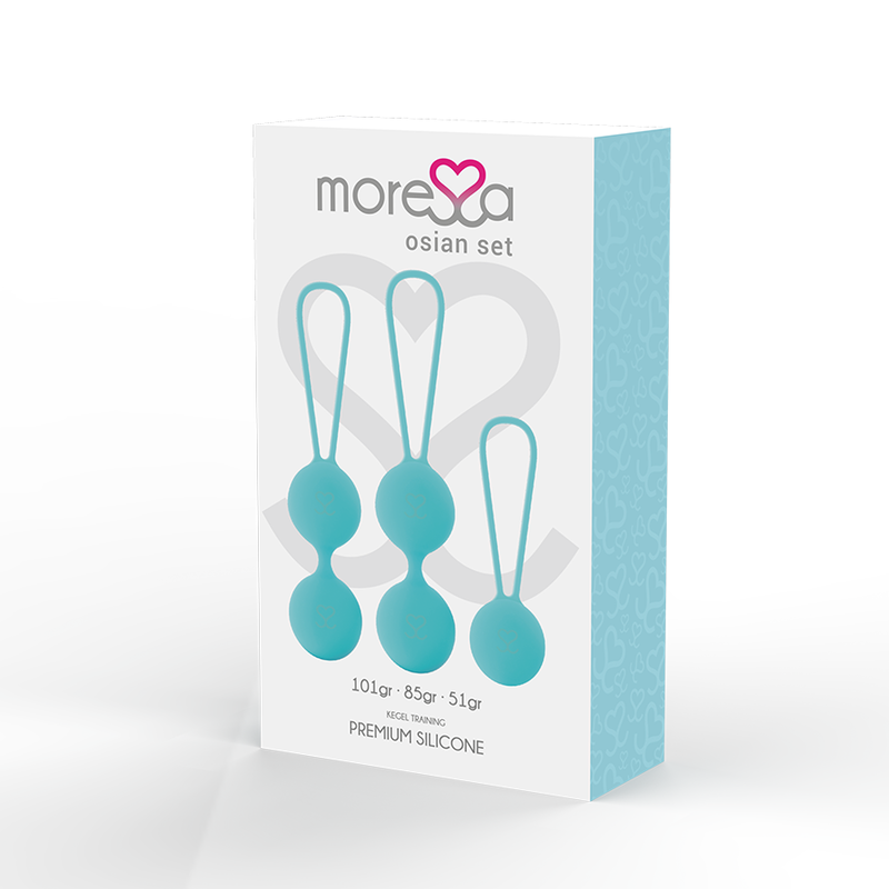 Osian Premium Turquoise Silicone Sex Toy Set