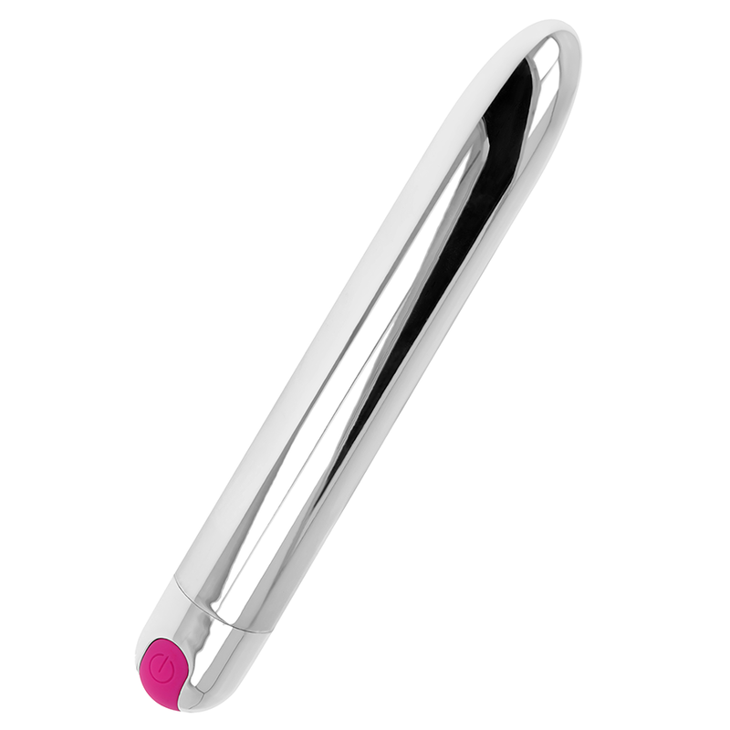 Rechargeable Silver 10-Mode Vibrator