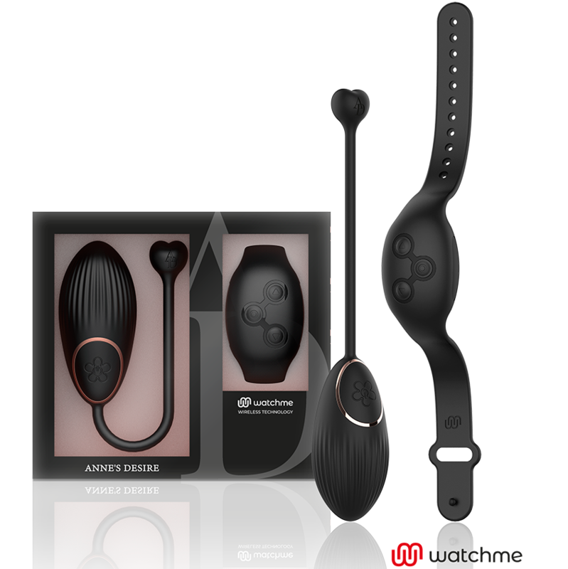 Watchme Black Remote Control Egg Vibrator