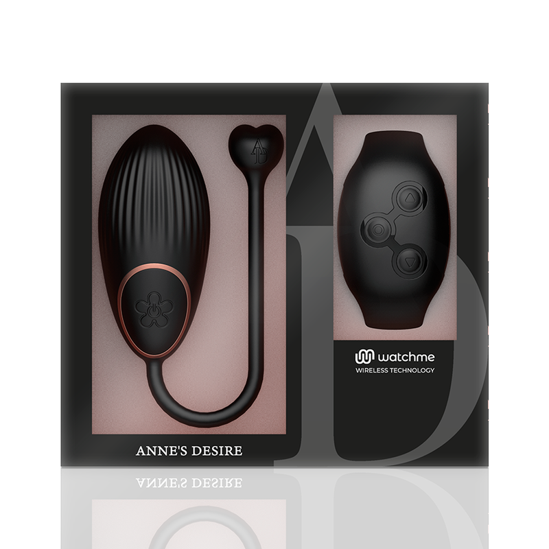 Watchme Black Remote Control Egg Vibrator