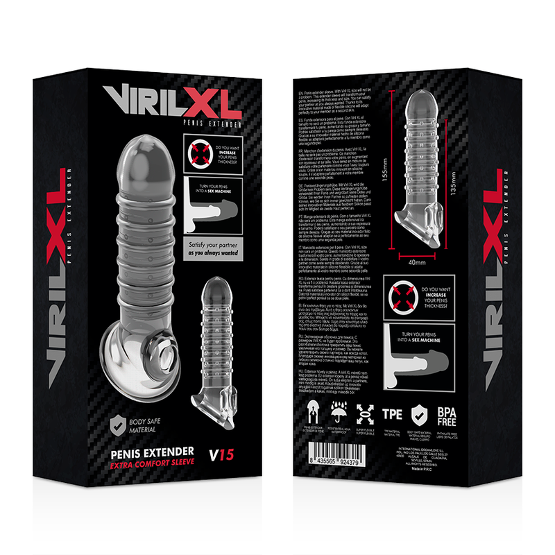 V15 Transparent Penis Extension Sheath
