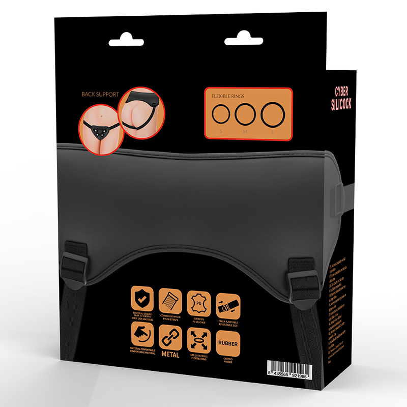 Adjustable 3-Ring Strap-On Harness