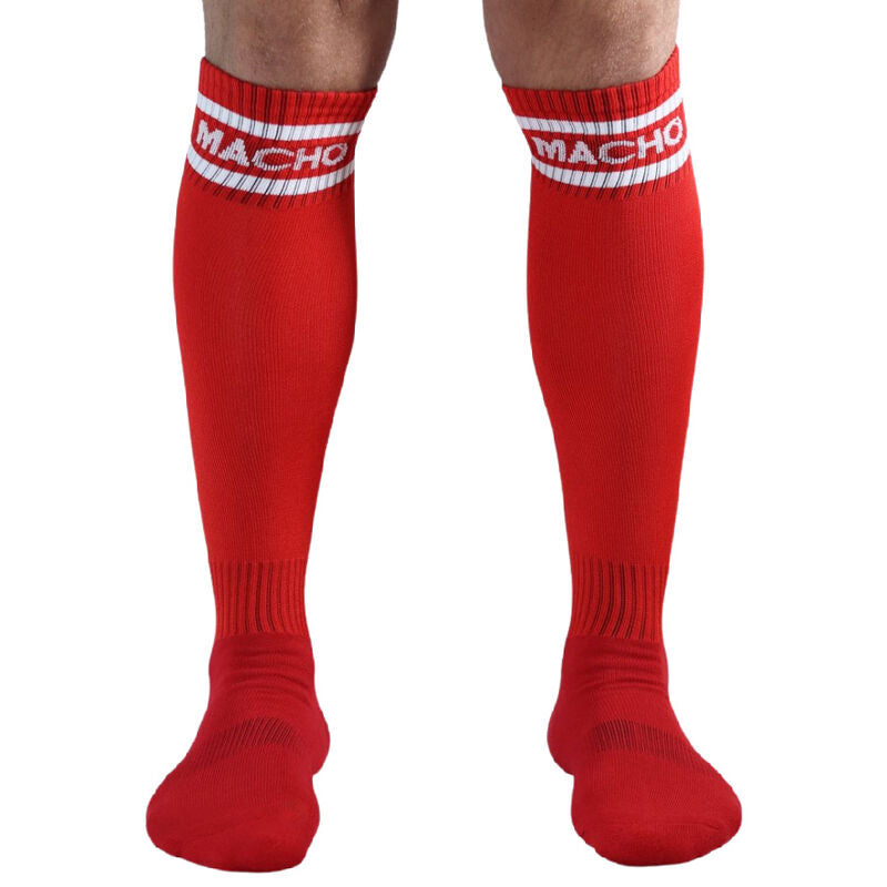 Seductive Red Thigh-High Lingerie Socks