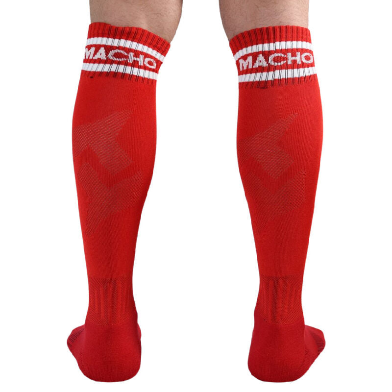 Seductive Red Thigh-High Lingerie Socks