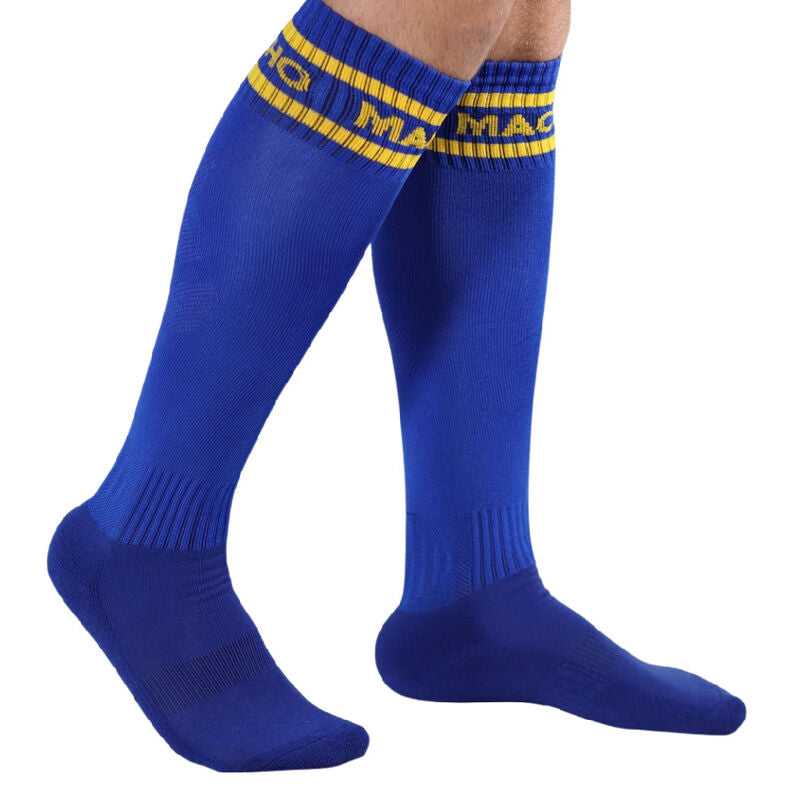 Sensual Blue Thigh-High Lingerie Socks