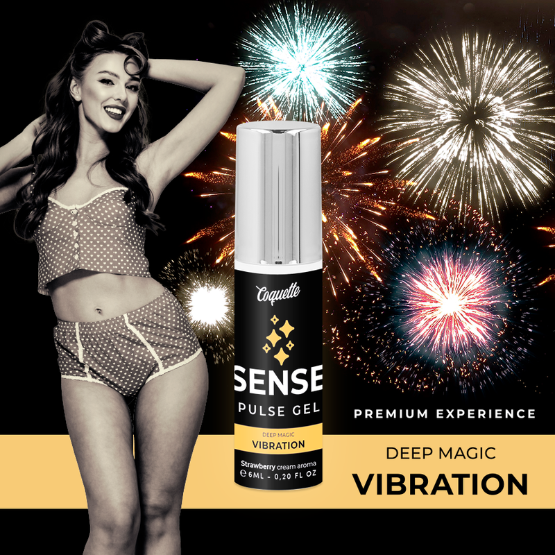 Gel Vibrador Mágico Sabor Fresa Pulse 6ml