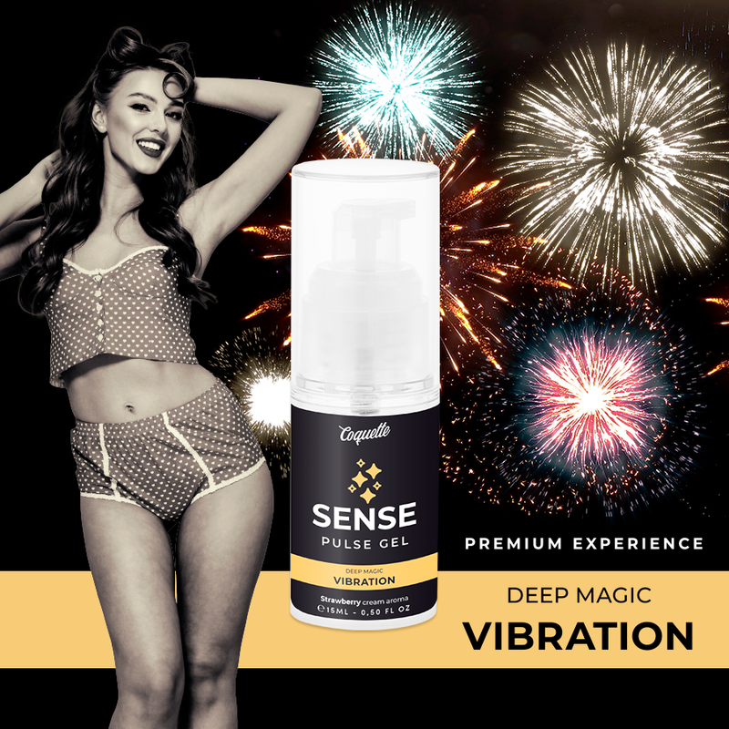 Gel Pulse Morango Magic Vibração 15ml