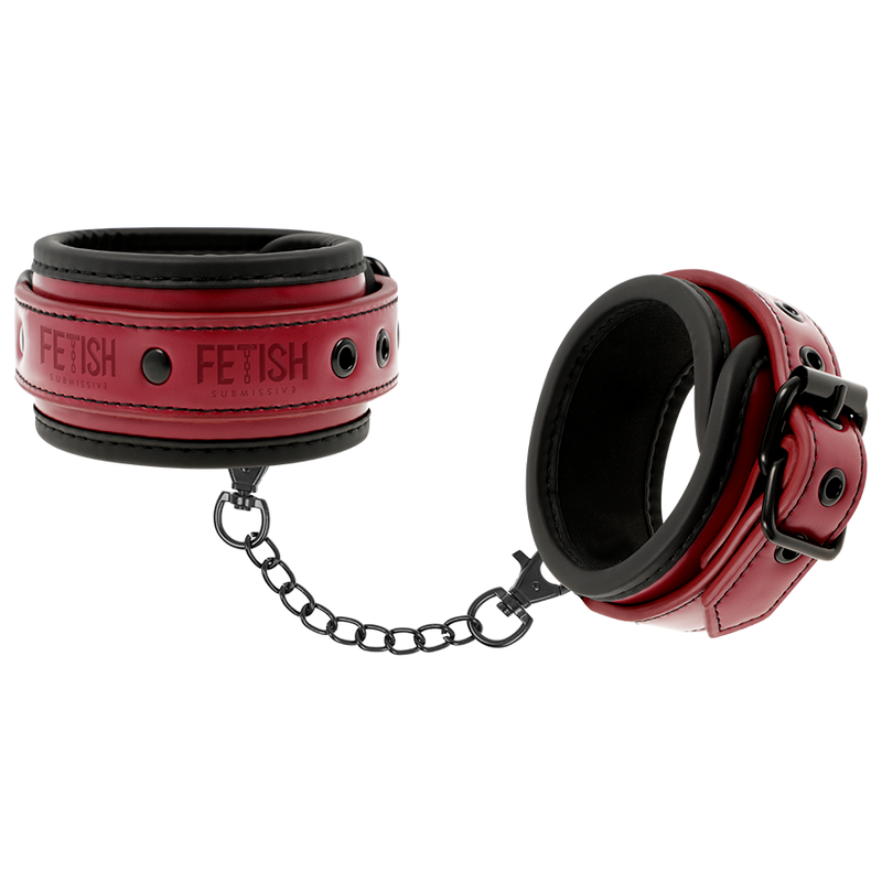 Vegan Leather Ankle Cuffs w/ Neoprene