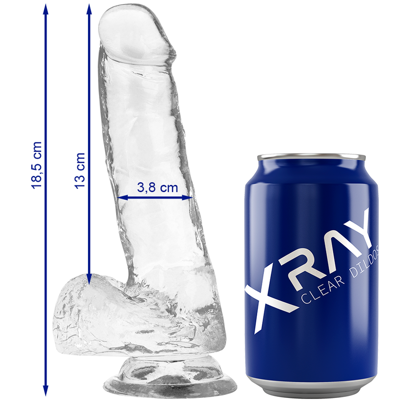 Strap-On Harness with 18.5cm Clear Dildo