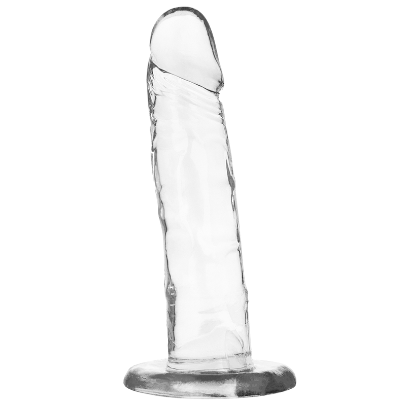 Arnés con dildo transparente de 18 cm