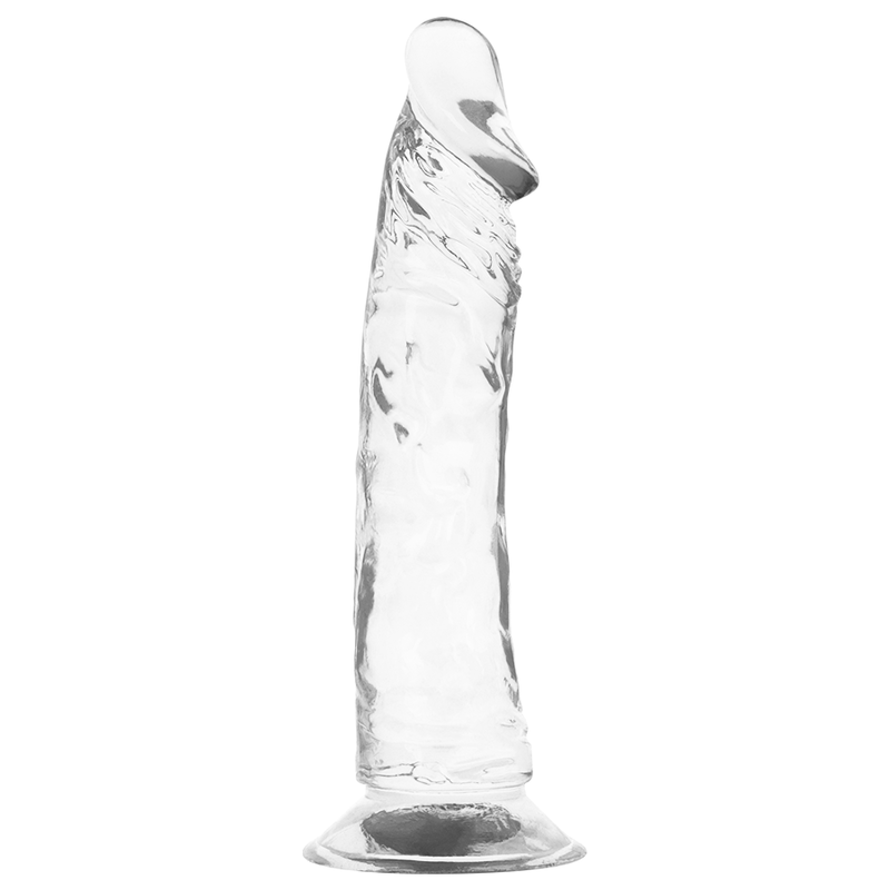 Arnés con dildo transparente de 21cm
