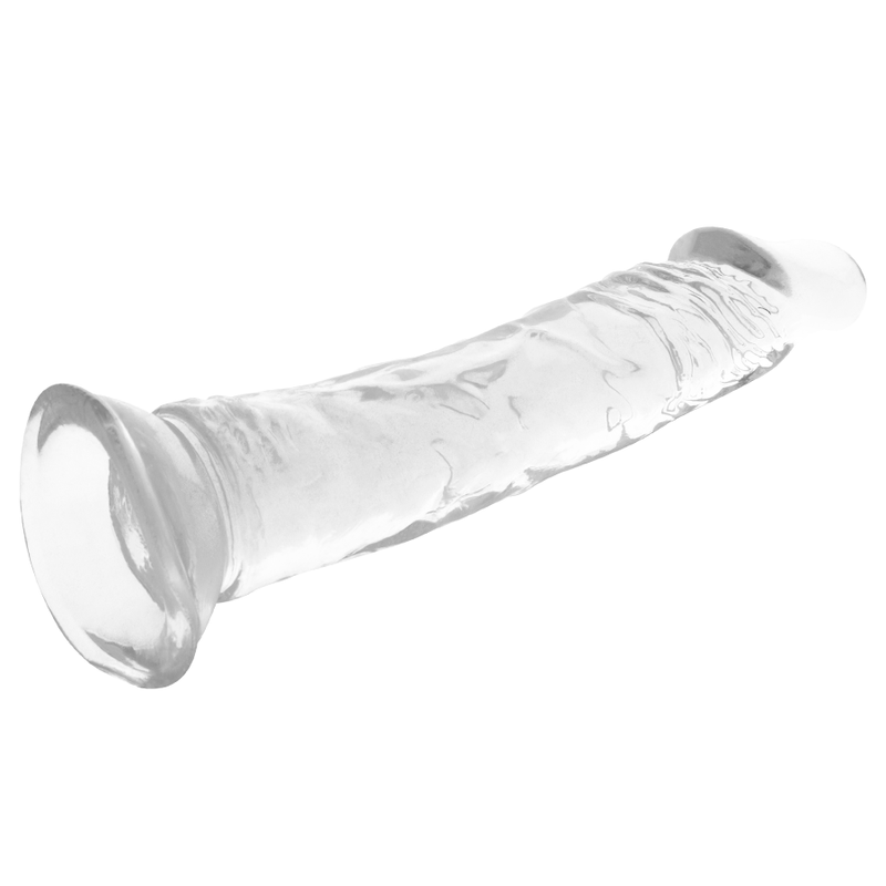 Arnés con dildo transparente de 21cm