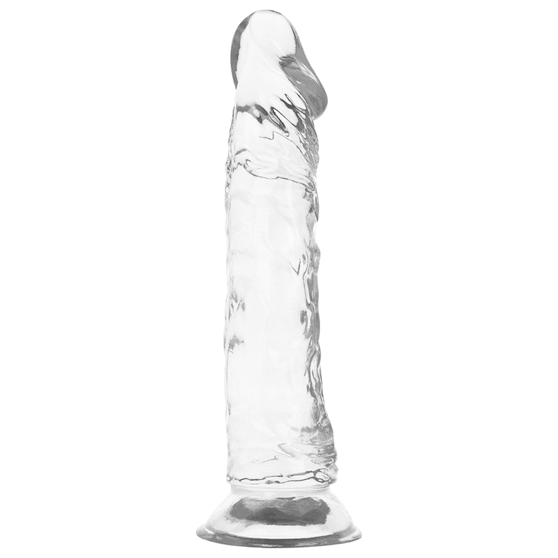 Arnés con dildo transparente de 21cm