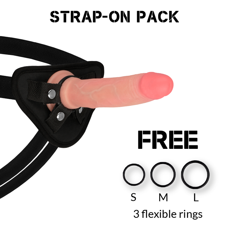 Premium Avenger Harness Silicone Dildo 19cm